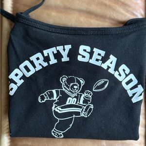 Wild Fable Black Graphic Tee